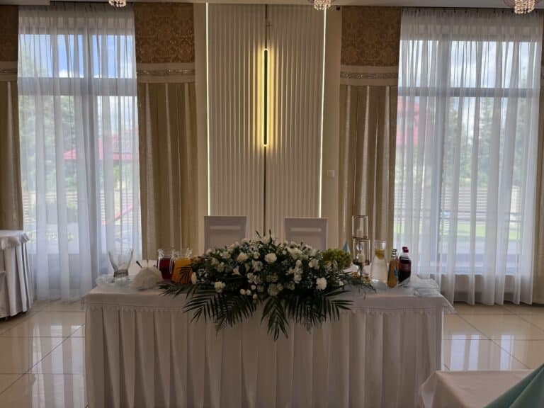 Sala weselna w Hotelu Ostoja w Bobowej