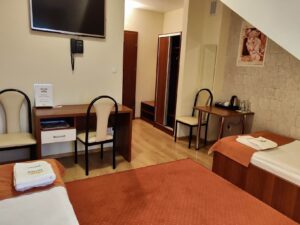 Pokój hotelowy w Hotelu Ostoja w Bobowej