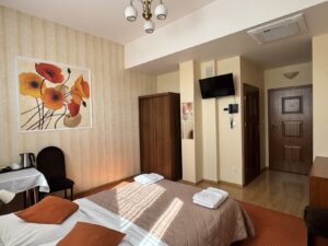 Pokój hotelowy w Hotelu Ostoja w Bobowej